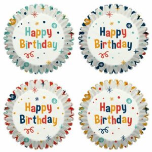 Birkmann Muffinform Papierbackförmchen Happy Birthday Ø 7 cm