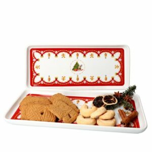 van Well Kuchenplatte 2er Set Stollenplatte Weihnachtszauber rechteckig 34