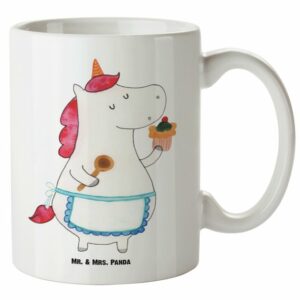 Mr. & Mrs. Panda Tasse Einhorn Küchenfee - Weiß - Geschenk