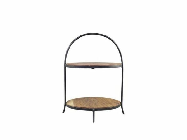 Chic Antique Etagere Etagere Servierständer Holz 2-Stufig Ø 35cm Chic Antique 61552-00