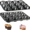 Blusmart Muffinplatten Backformen für 12 Muffins