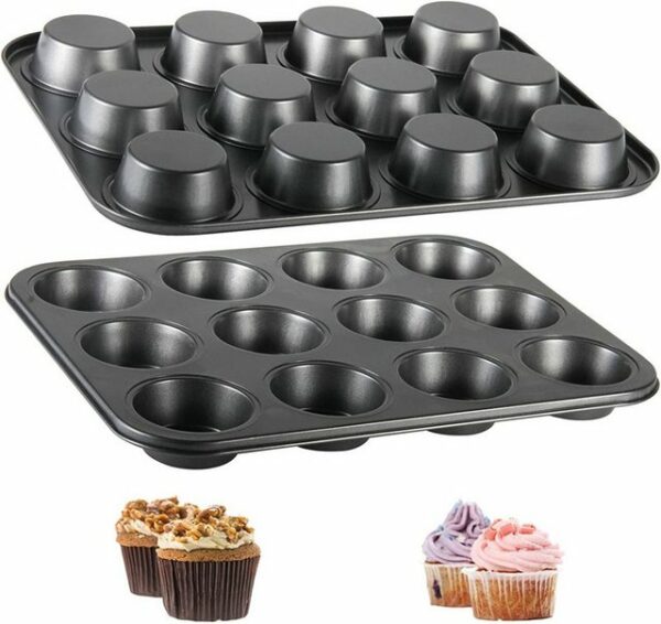 Blusmart Muffinplatten Backformen für 12 Muffins