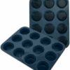 sprinter Backblech KITCHEN 2 Stück Große Muffinform aus Silikon für 12 Muffins