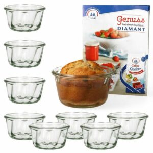 MamboCat Einmachglas 9er Set Weck Gugelhupfglas 280 ml mit Rezeptheft