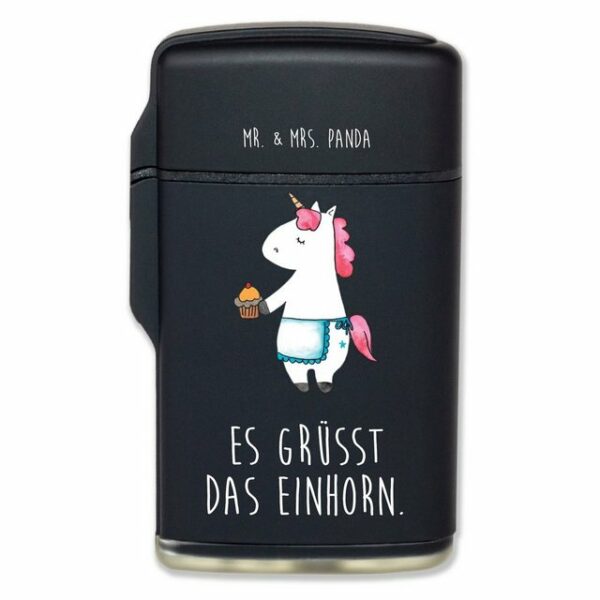 Mr. & Mrs. Panda Feuerzeug Einhorn Muffin - Schwarz - Geschenk