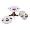 STÄDTER Einweg-Etagere Cupcake-Deko Kaffeehaus 36-tlg.