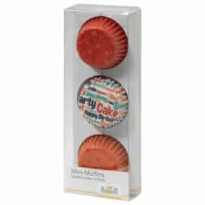 Birkmann Muffinform Happy Birthday Papierförmchen Mini 72 Stück Orange