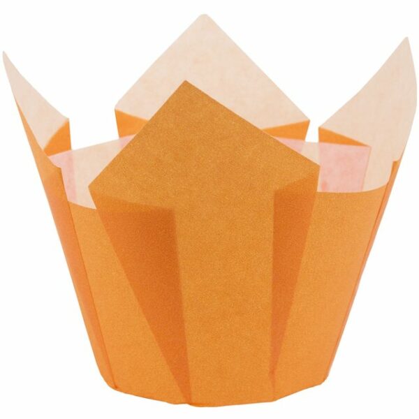 Demmler Muffinform Muffin-Tulip-Wraps orange - 24 Stück -