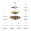 relaxdays Etagere 8 x Runde Etagere 3-stufig