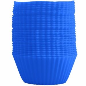 GOURMEO Backblech GOURMEO Muffin Cake Mold silicone blue