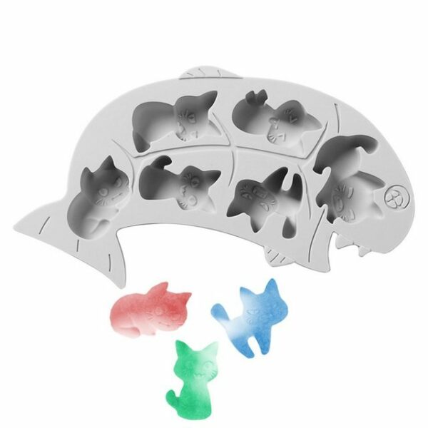 Metamorph Eiswürfelform Katzen Silikonform 6-fach