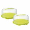 ROTHO Kuchentransportbox Fresh 2er-Set Tortenglocke