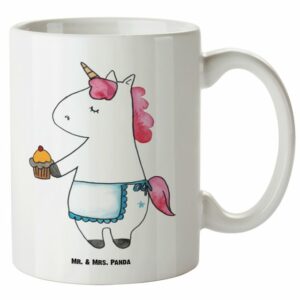 Mr. & Mrs. Panda Tasse Einhorn Muffin - Weiß - Geschenk