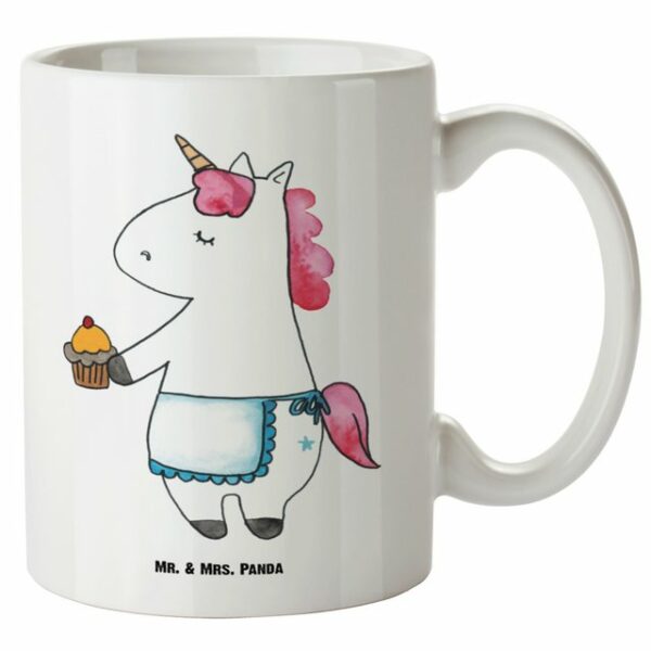 Mr. & Mrs. Panda Tasse Einhorn Muffin - Weiß - Geschenk
