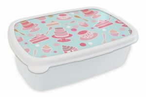 MuchoWow Lunchbox Torte - Tee - Cupcake - Rosa - Design