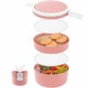 KOMIRO Lunchbox Erwachsene und Kinder Brotdose 2 Lunch Box
