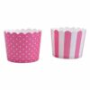 STÄDTER Muffinform Cupcake Pink-Weiß Mini 12 Stück