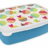 MuchoWow Lunchbox Muffin - Regenbogen - Design - Herz