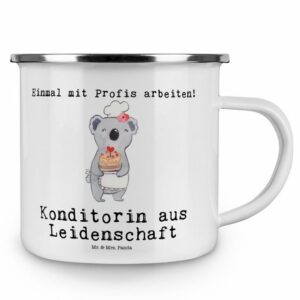 Mr. & Mrs. Panda Becher Konditorin aus Leidenschaft - Weiß - Geschenk