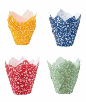 Demmler Muffinform Tulip Wraps Classico Set - Mango