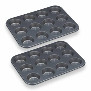 relaxdays Muffinplatten 12er Muffinform im 2er Set