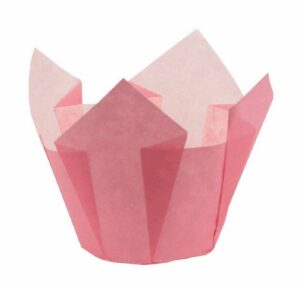 Demmler Muffinform Muffin-Tulip-Wraps rosa - 24 Stück -