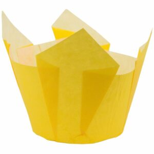 Demmler Muffinform Muffin-Tulip-Wraps gelb - 24 Stück -