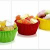 Wallario Herd-Abdeckplatte Sweets - Süßigkeiten-Muffins in der Küche