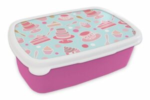 MuchoWow Lunchbox Torte - Tee - Cupcake - Rosa - Design