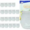 MamboCat Einmachglas 28er Set Weck Tulpengläser 220 ml Dessertgläser incl. Diamant-Zucker Gelierzauber Rezeptheft