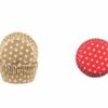 Demmler Muffinform 2er Muffin Set in rot & gold