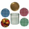 MamboCat Einmachglas Sturzglas 350 ml Einweckglas To 82 - blau kariert