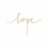 partydeco Einweggeschirr-Set Cake Topper - Holz - Love