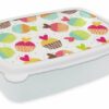MuchoWow Lunchbox Muffin - Regenbogen - Design - Herz