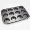 Michelino Muffinform Muffinform für 12 Muffins Muffinblech für 12 Muffins Backhilfe Muffinförmchen Cupcake