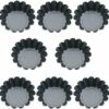 SHMSHNG Cake-Pop-Form 8 Stück Tarteform Metall Cupcake Muffin Form