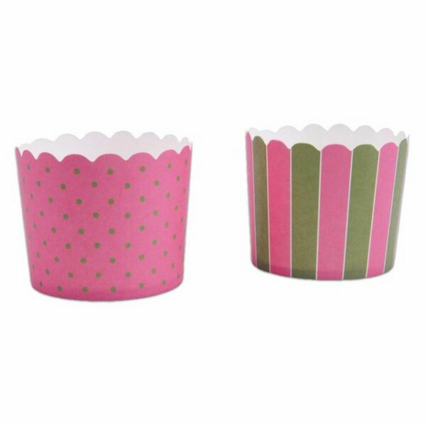 STÄDTER Muffinform Cupcake Rosa-Grün Maxi 12 Stück