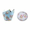Demmler Muffinform 60 Muffinförmchen und 24 Tulip Wraps in Pinguin Optik