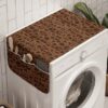 Abakuhaus Badorganizer Anti-Rutsch-Stoffabdeckung für Waschmaschine und Trockner