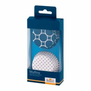 Birkmann Muffinform Papierförmchen Colour Splash blau 48 Stück