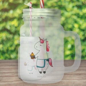 Mr. & Mrs. Panda Glas Einhorn Muffin - Transparent - Geschenk