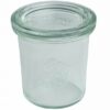 MamboCat Einmachglas 48er Set Weck Gläser 140 ml Sturzgläser mit 48 Glasdeckeln incl. Diamant-Zucker Gelierzauber Rezeptheft