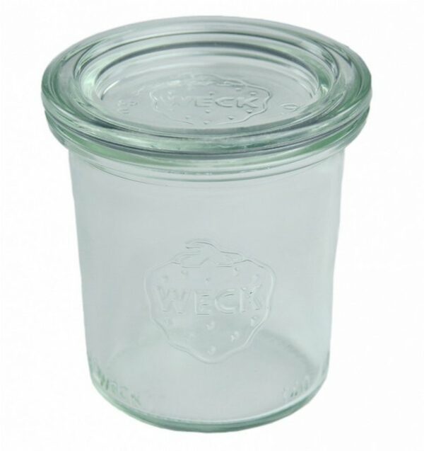 MamboCat Einmachglas 48er Set Weck Gläser 140 ml Sturzgläser mit 48 Glasdeckeln incl. Diamant-Zucker Gelierzauber Rezeptheft