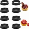 ZmdecQna Backform Perforiert Schimmel Torte 8 Stück Ringe zum Backen