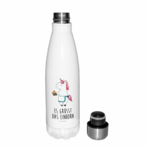 Mr. & Mrs. Panda Thermoflasche Einhorn Muffin - Weiß - Geschenk