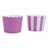 STÄDTER Muffinform Cupcake Violett-Weiß Mini 12 Stück