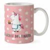 Mr. & Mrs. Panda Kinderbecher Einhorn Muffin - Rot Pastell - Geschenk