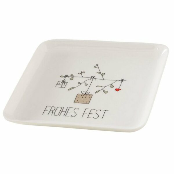 MamboCat Servierplatte B./2 Servierplatte Scribble quadratisch "Frohes Fest" - 2027087