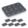 relaxdays Muffinplatten 8 x Muffinform für 12 Muffins