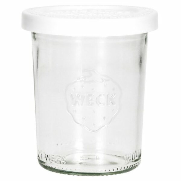 MamboCat Einmachglas 12er Set Weck Gläser 160ml Sturzgläser mit 12 Frischhaltedeckeln inkl. Gelierzauber Rezeptheft von Diamantzucker FÜR KÜCHENMASCHINE